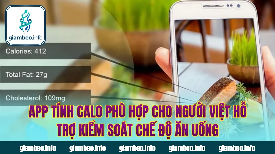 App tính calo phù hợp cho người Việt hỗ trợ kiểm soát chế độ ăn uống