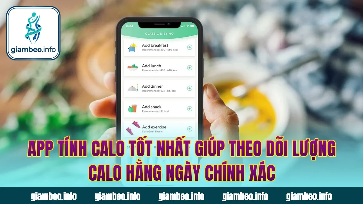 App tính calo tốt nhất giúp theo dõi lượng calo hằng ngày chính xác