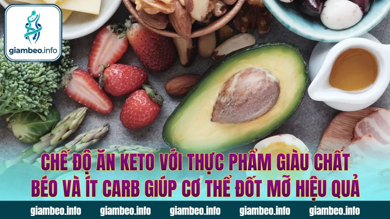 Chế độ ăn keto với thực phẩm giàu chất béo và ít carb giúp cơ thể đốt mỡ hiệu quả