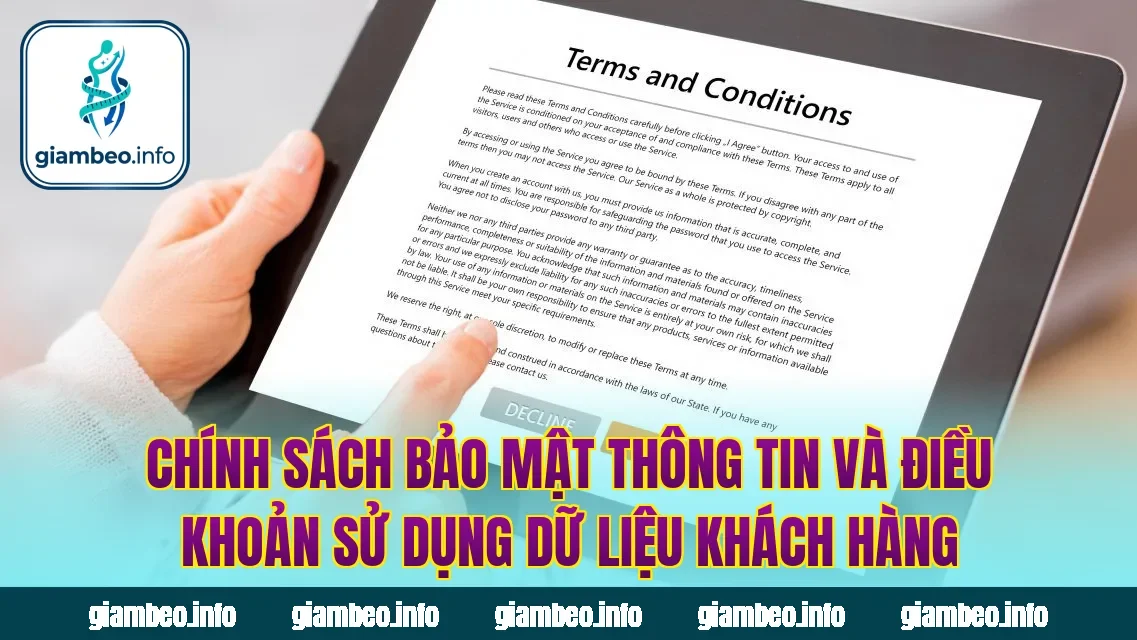 Chính sách bảo mật thông tin và điều khoản sử dụng dữ liệu khách hàng