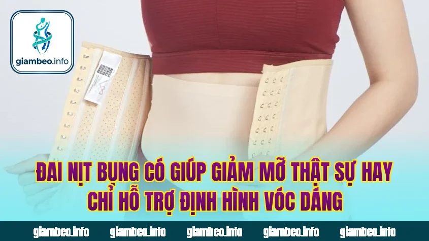 Đai nịt bụng có giúp giảm mỡ thật sự hay chỉ hỗ trợ định hình vóc dáng