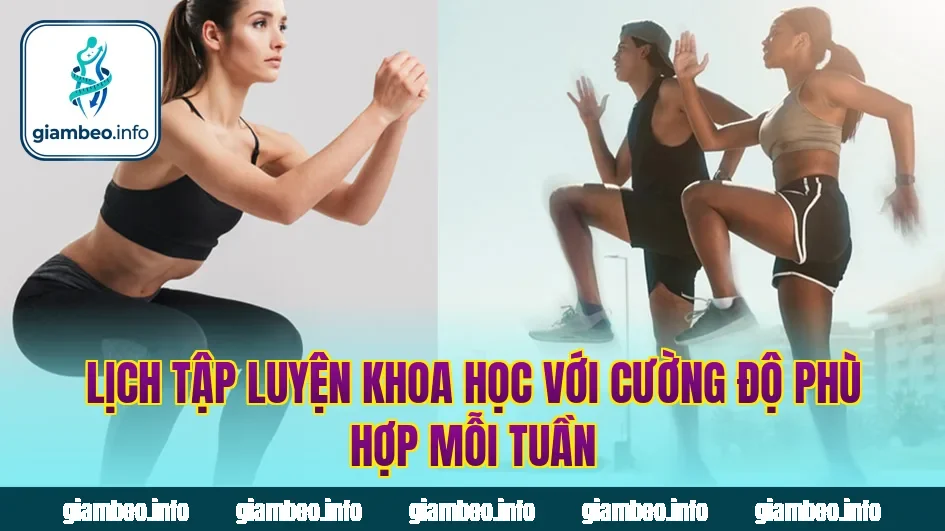 Lịch tập luyện khoa học với cường độ phù hợp mỗi tuần